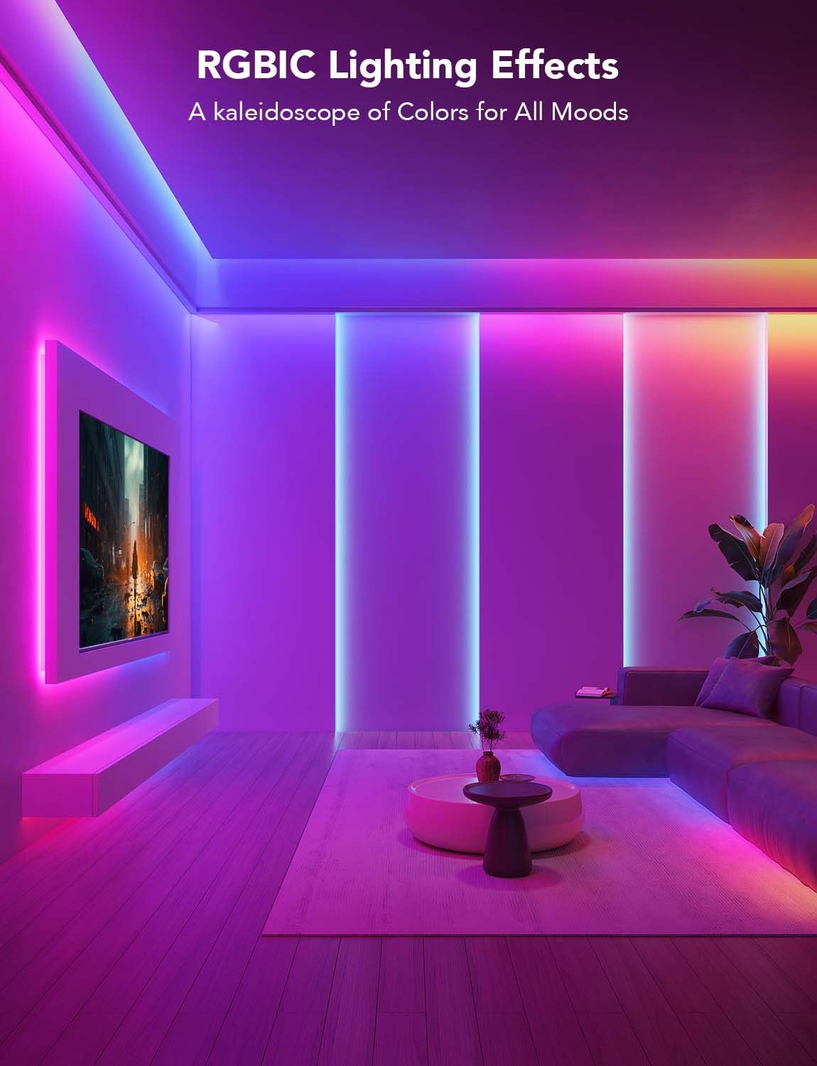 Govee RGBIC LED Strip Lights for Bedroom