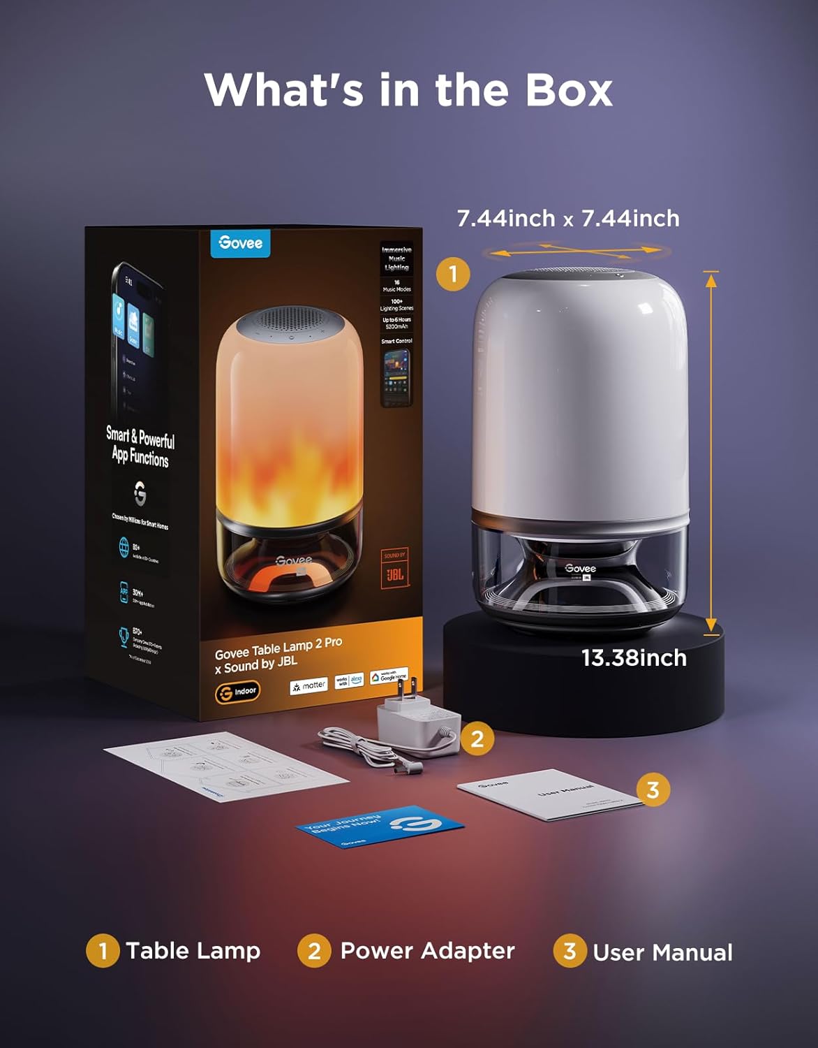 Govee Table Lamp 2 Pro x Sound by JB