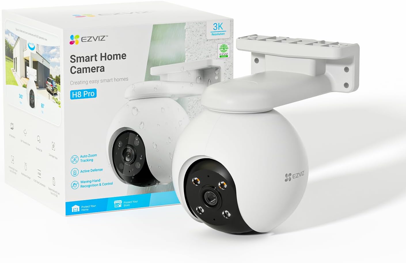 EZVIZ 360 Outdoor Auto-Zoom Tracking Security Camera