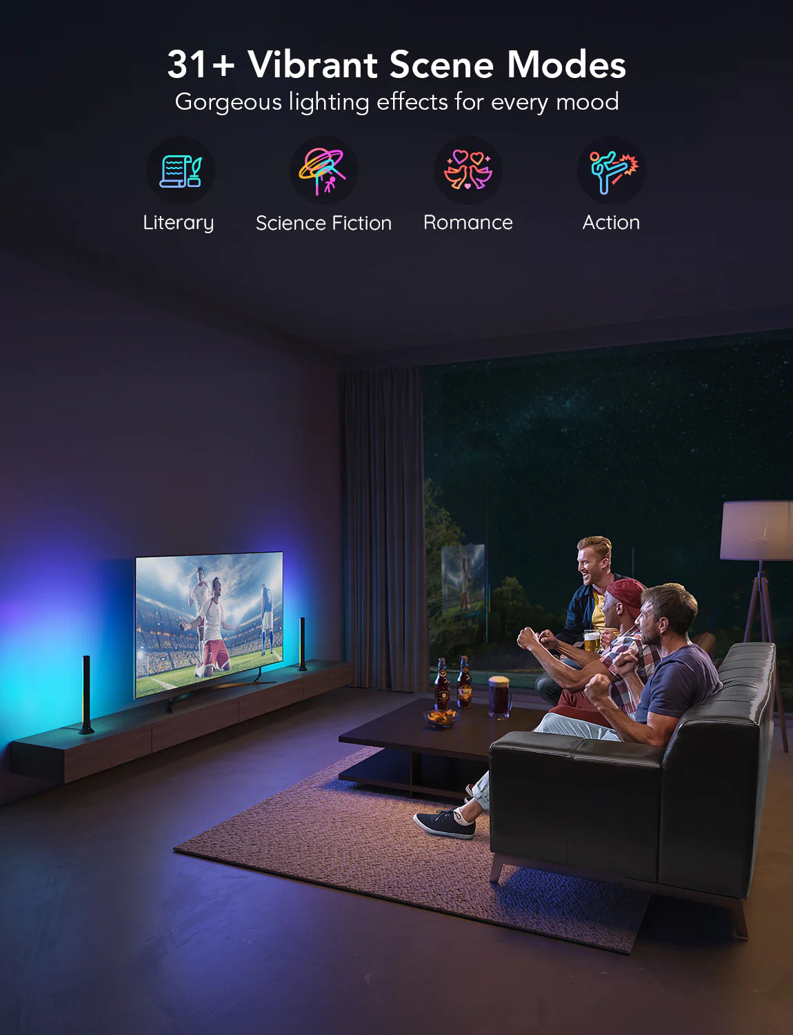 Govee RGBIC TV Light Bars for 55-75 inch TVs