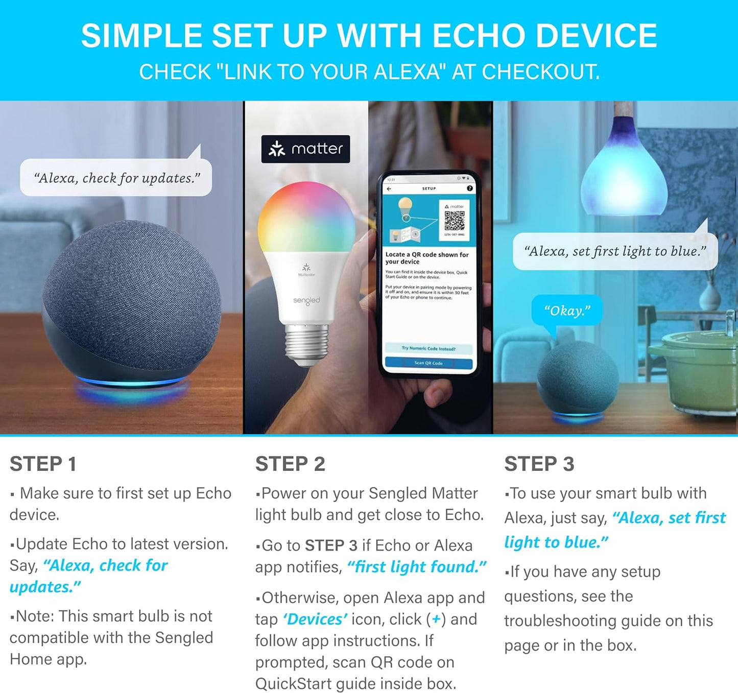 Sengled LED Smart Light Bulb (A19)