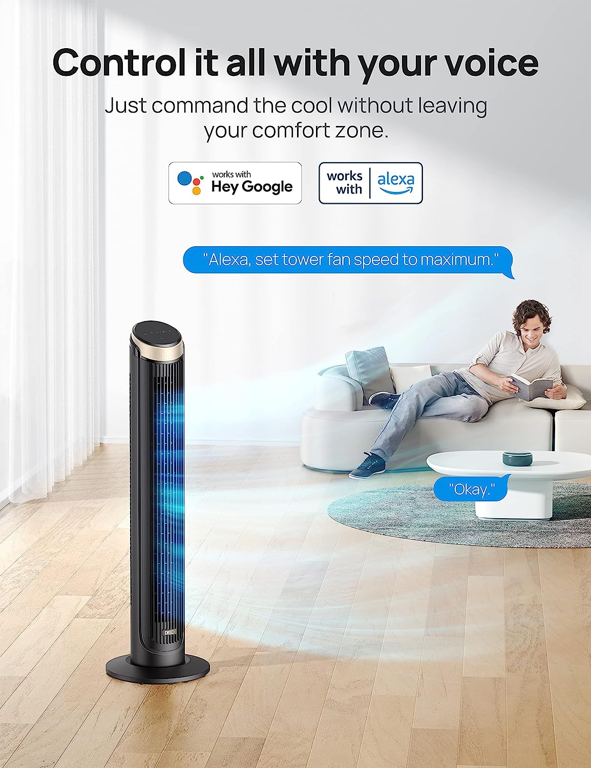 Dreo 40 WiFi Tower Fan