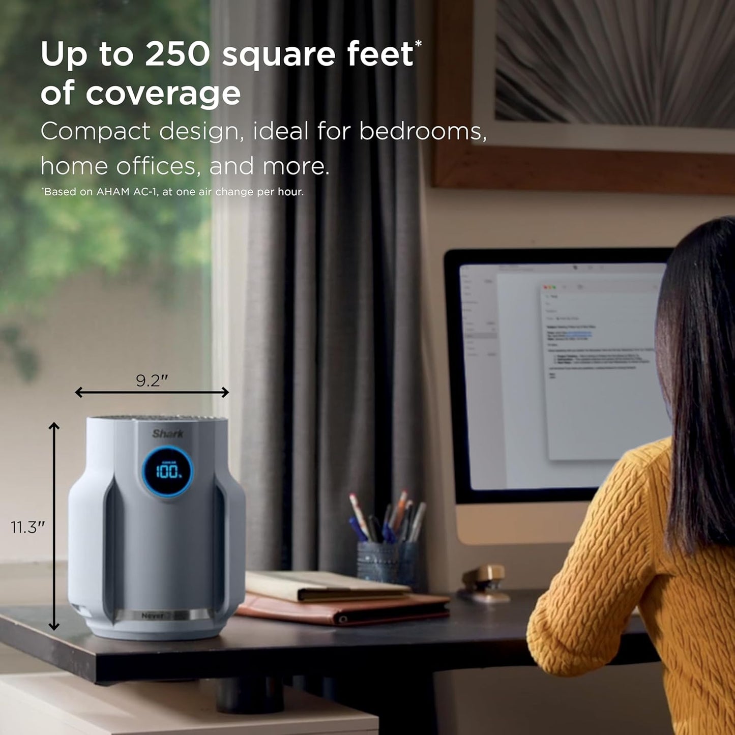 Shark Air Purifier for Home, NeverChange Compact Pro