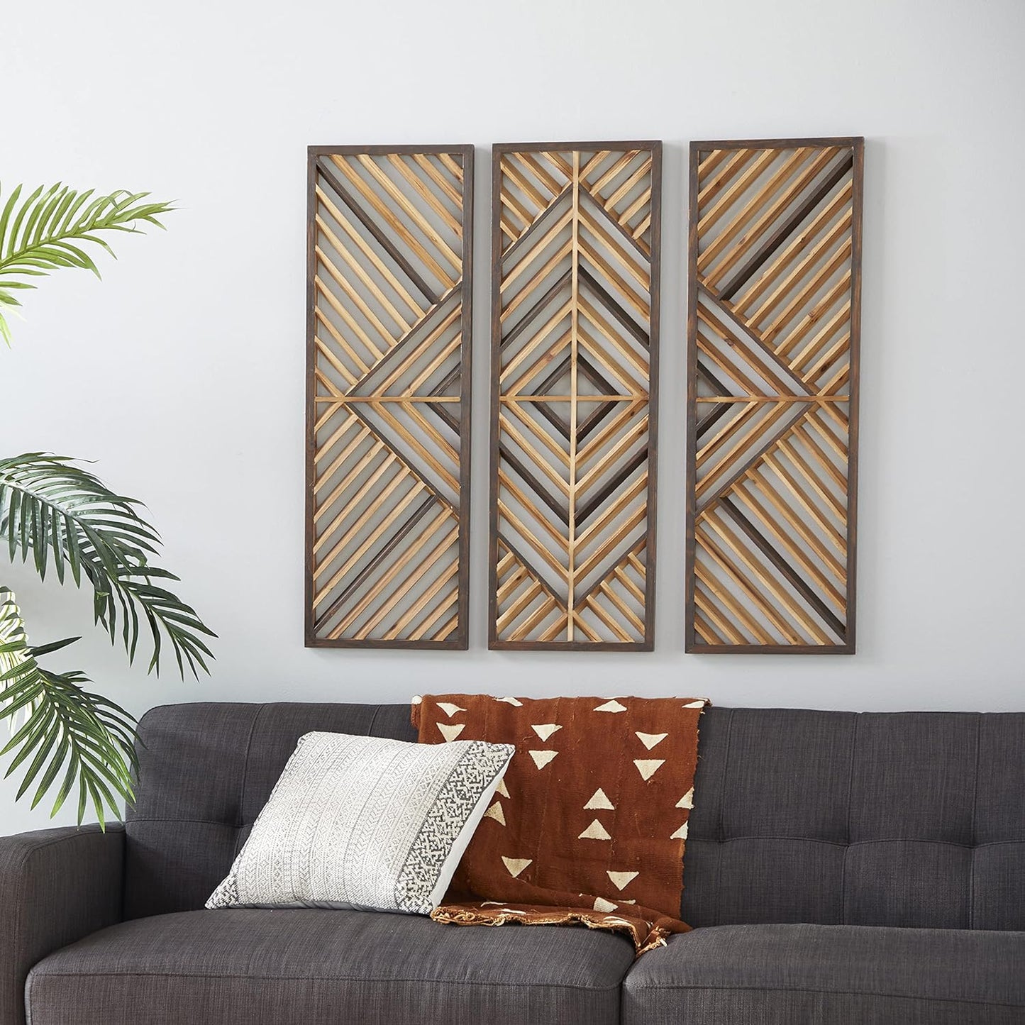 Deco 79 Wood Geometric