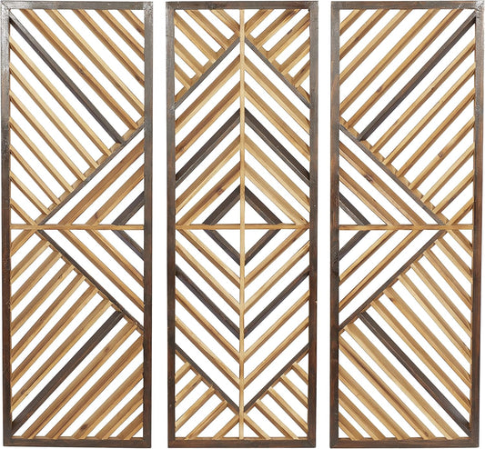 Deco 79 Wood Geometric