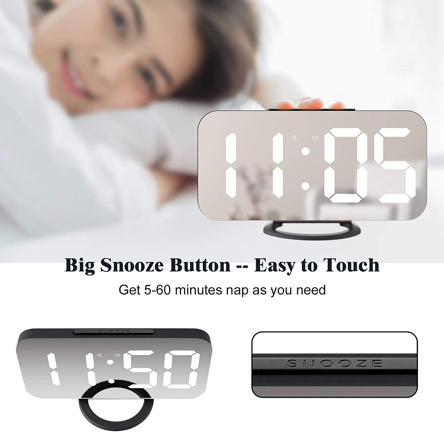 Lamisola Digital Alarm Clock