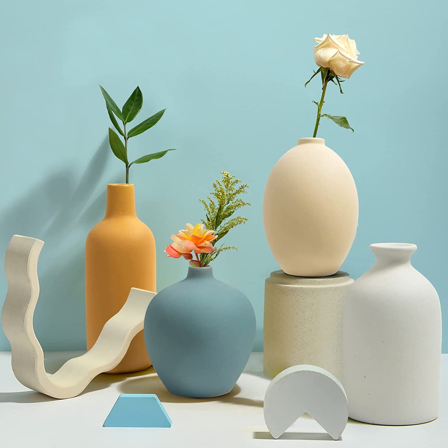 Small Vases for Dried