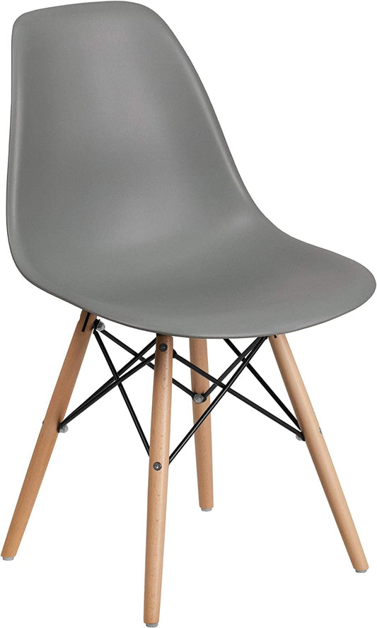 Elon Series Moss Plastic Chair