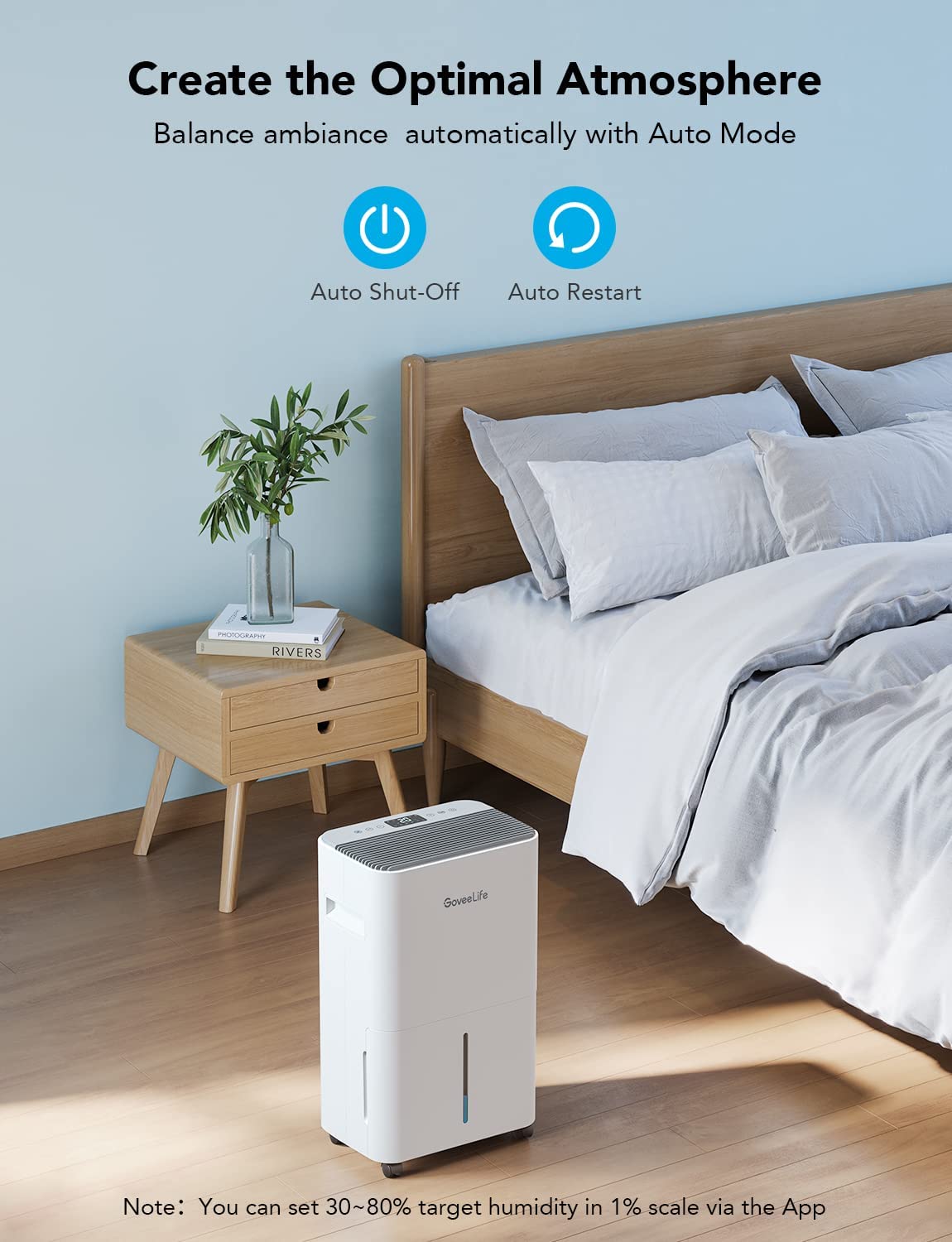 GoveeLife Smart Dehumidifier for Basement Upgraded