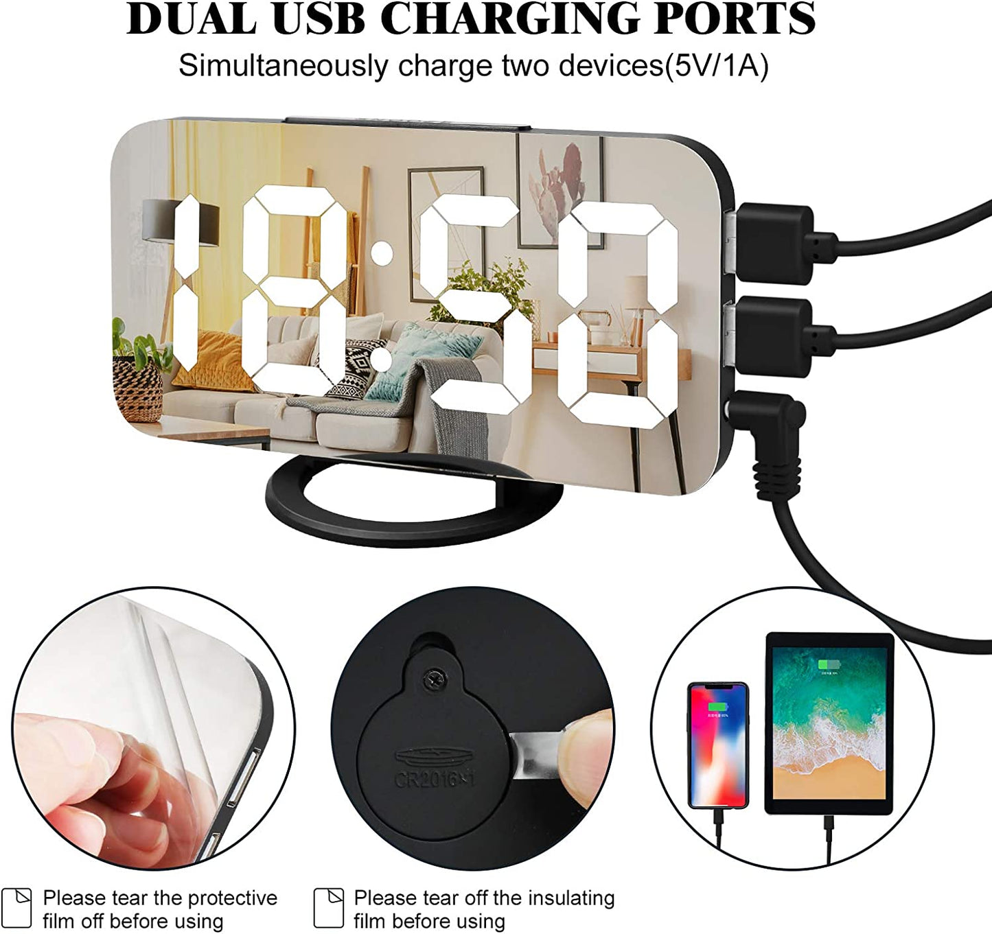 Lamisola Digital Alarm Clock