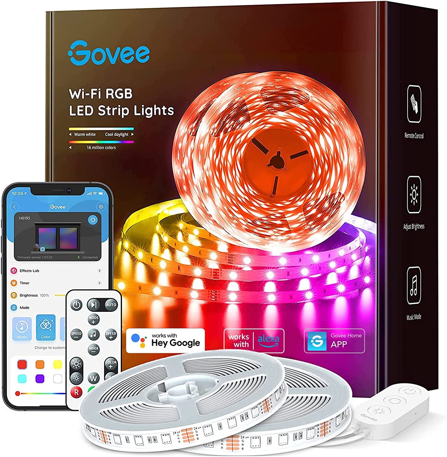 Govee 16.4ft Alexa LED Strip Lights