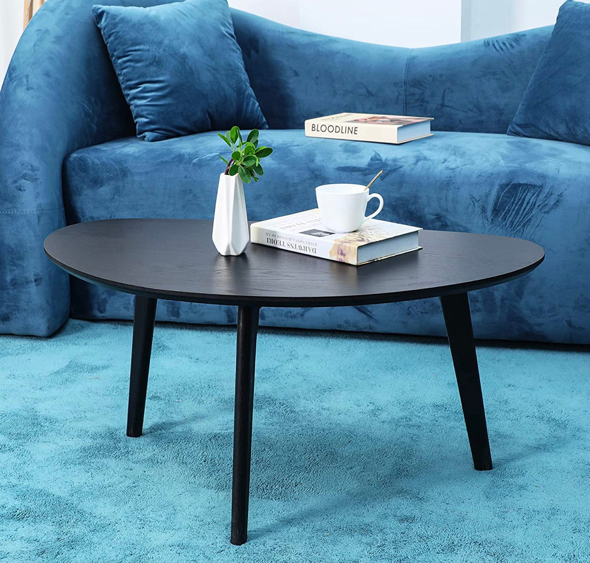 Black Oval Coffee Table