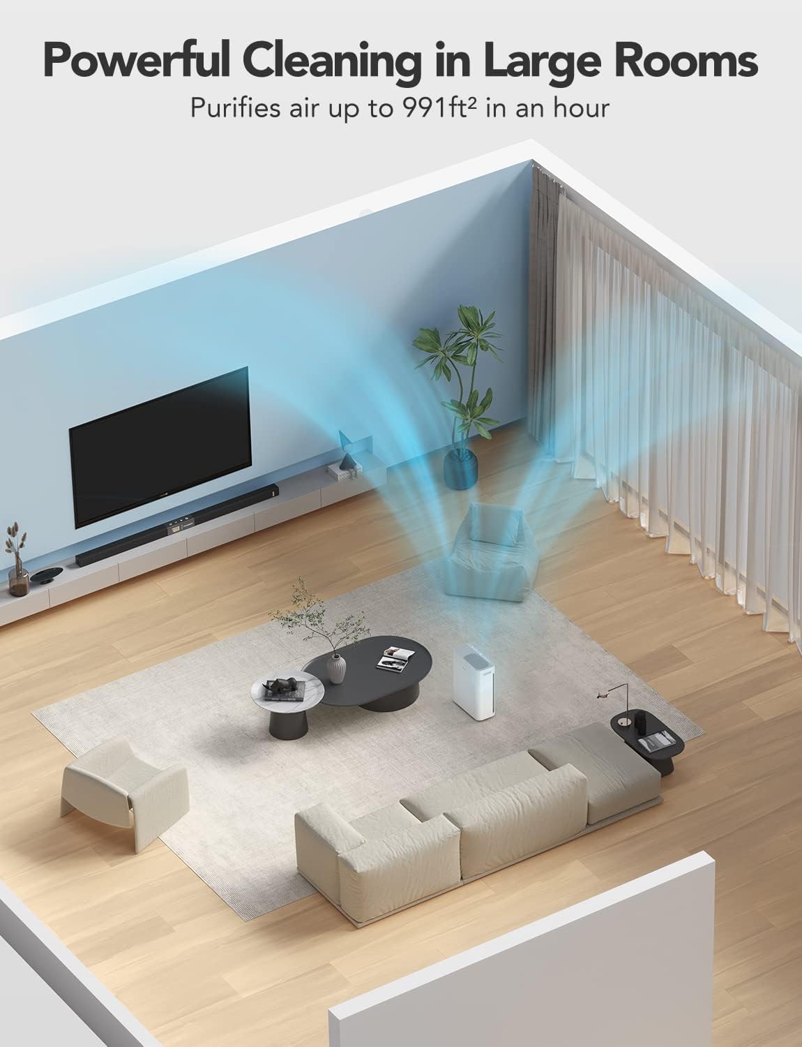 GoveeLife Smart Air Purifiers for Home Large Room