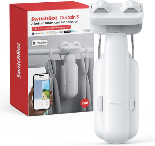 SwitchBot 2025 Automatic Curtain Opener 3, 2 PACK