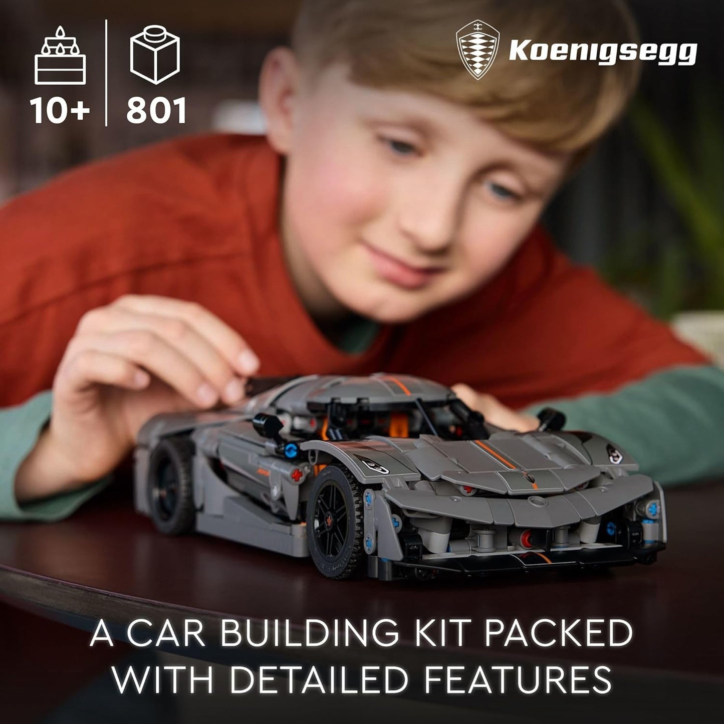 LEGO Technic Koenigsegg Jesko Absolut Grey Hypercar