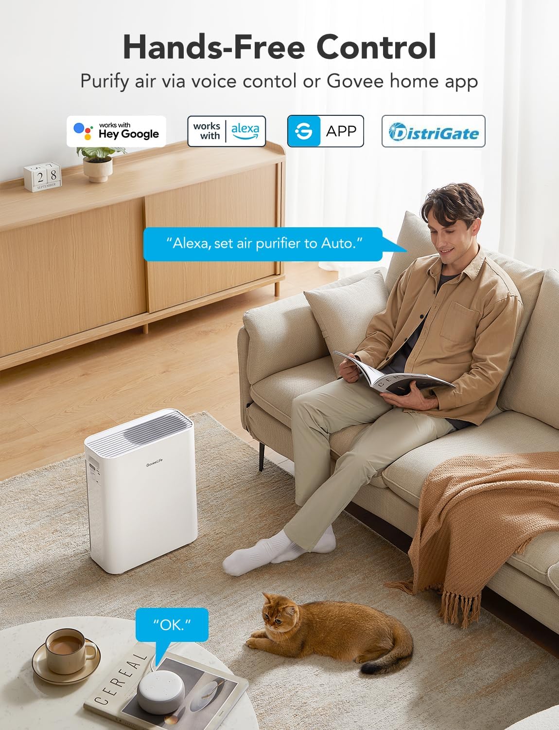 GoveeLife Smart Air Purifiers for Home Large Room