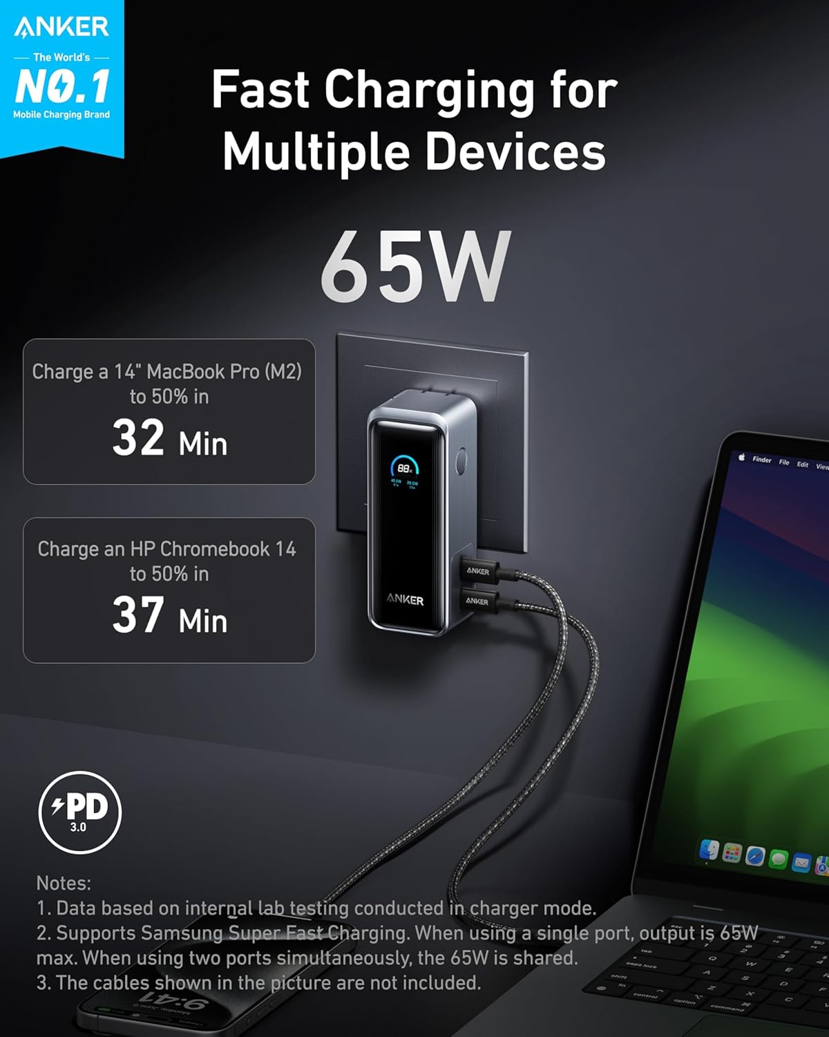 Anker Prime Power Bank, 9,600mAh Battery