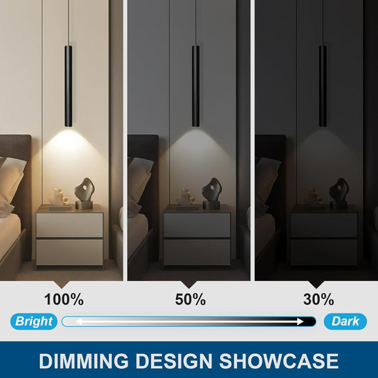 15-inch Modern Pendant Light, Dimmable