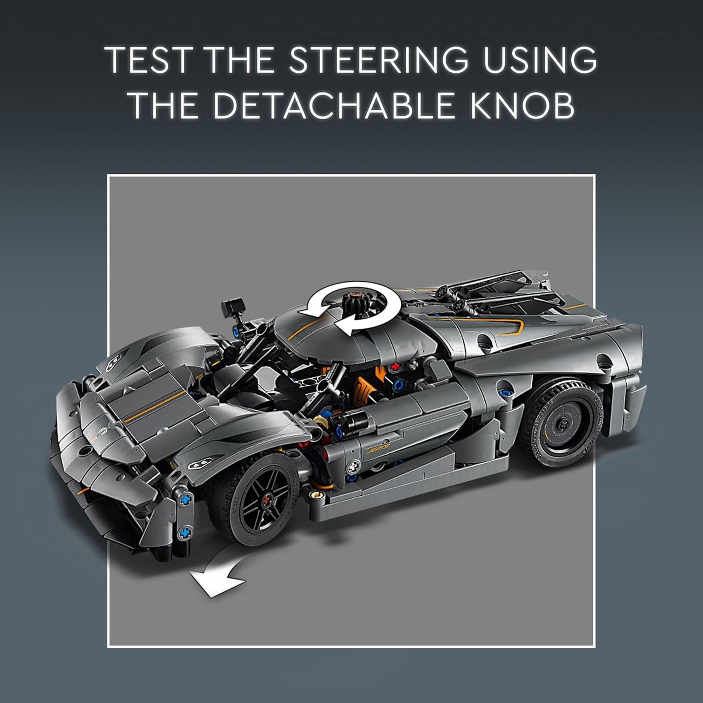 LEGO Technic Koenigsegg Jesko Absolut Grey Hypercar