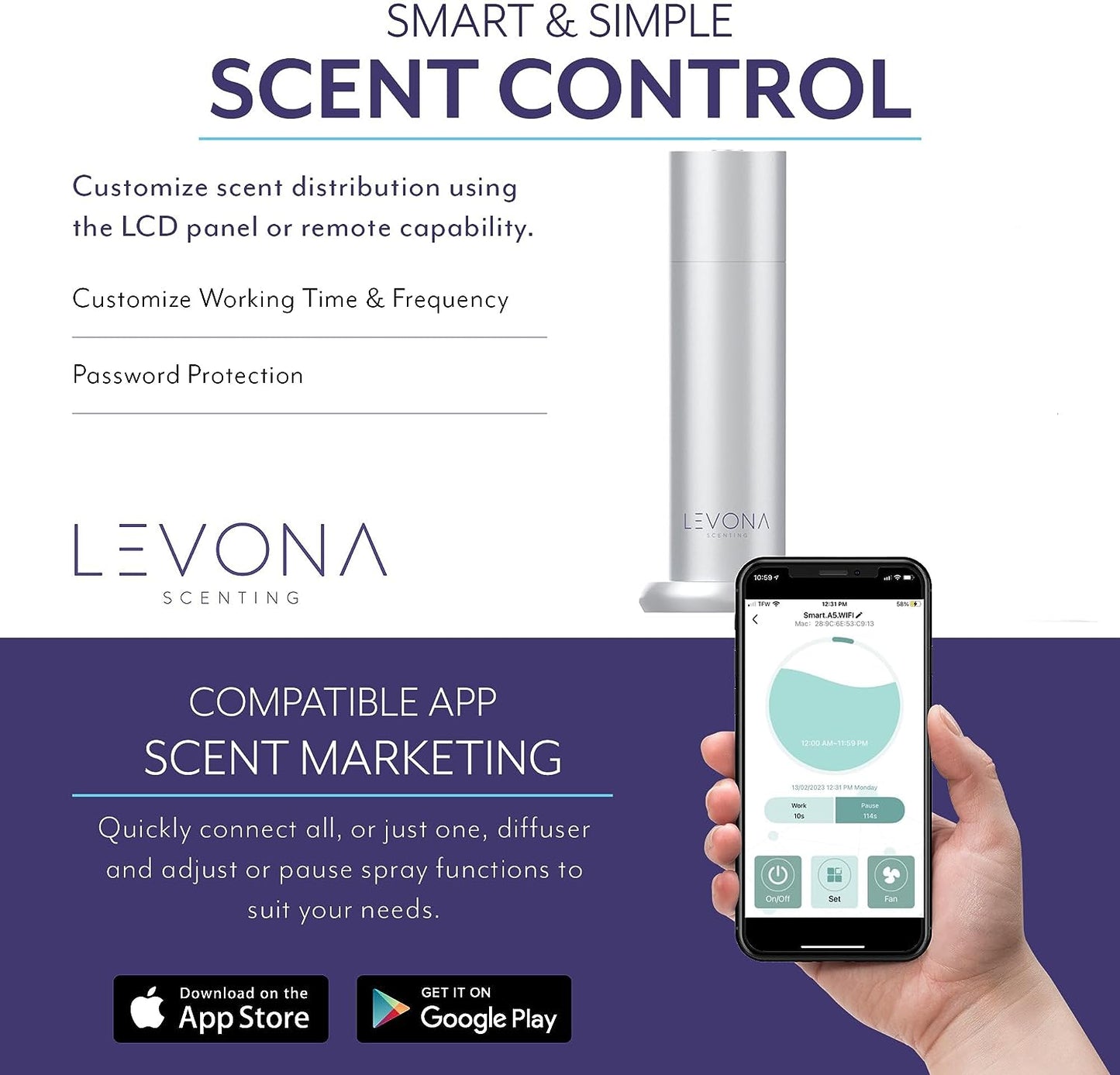 Levona Scent Waterless Diffuser