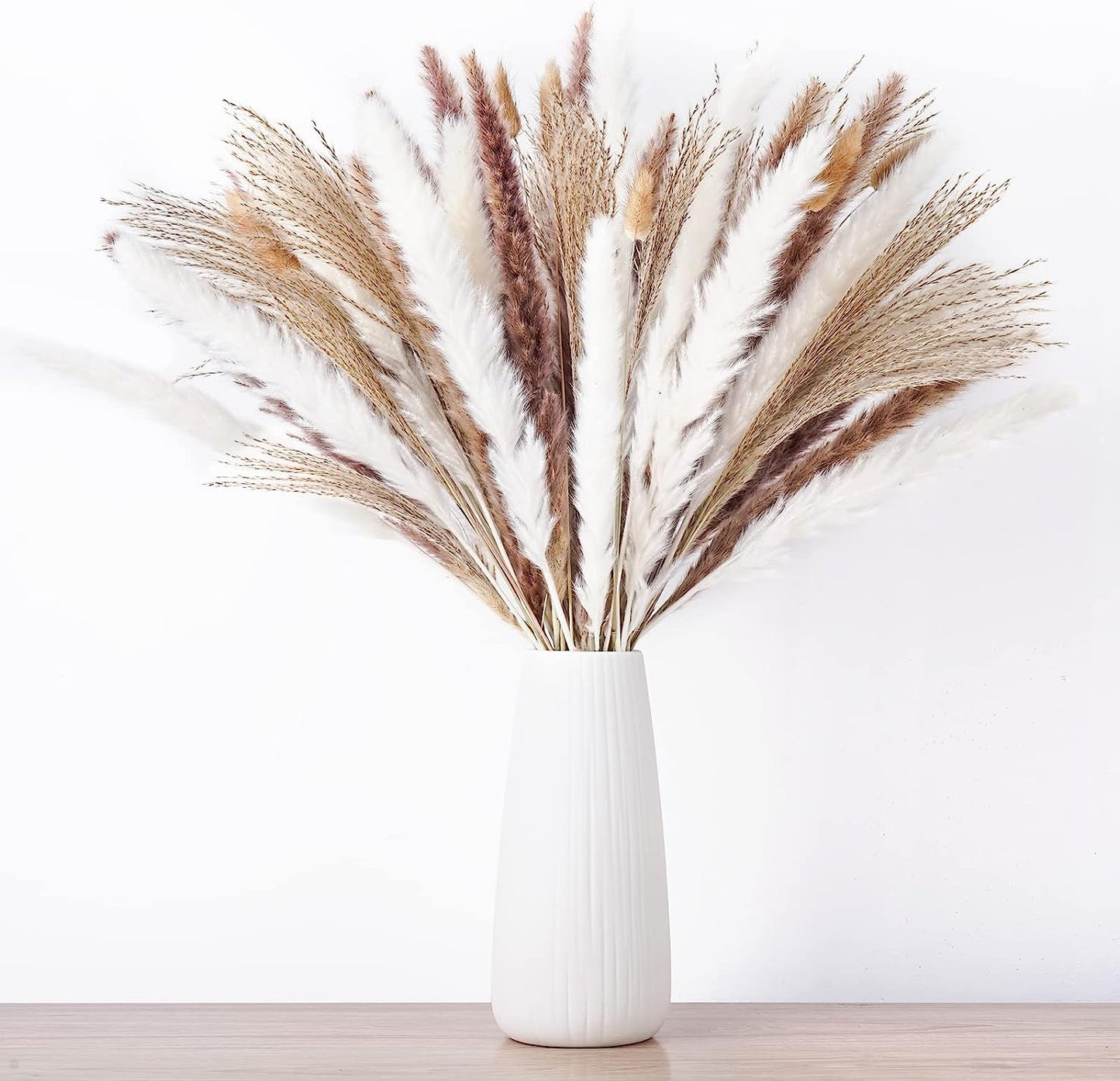 100 PCS Natural Dried Pampas Grass Bouquet