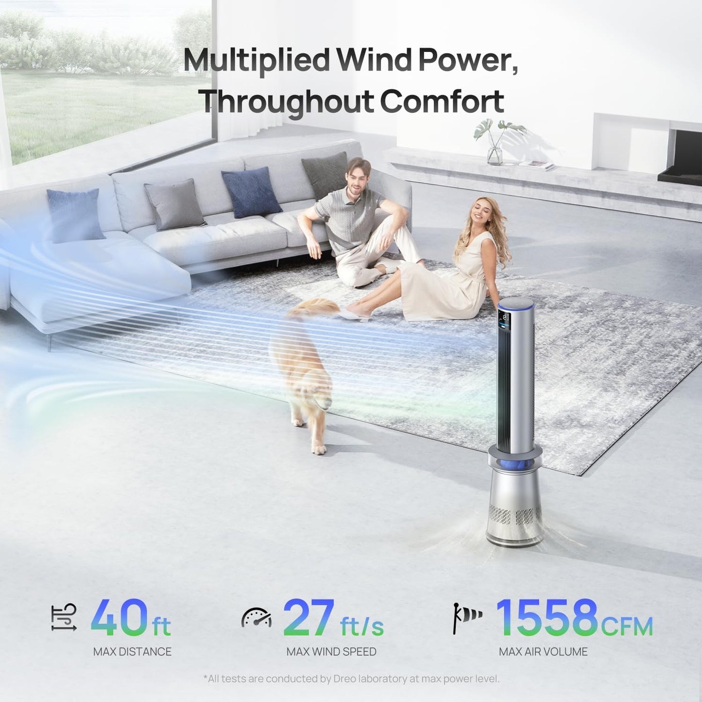 Dreo MC710S Air Purifier Tower Fan