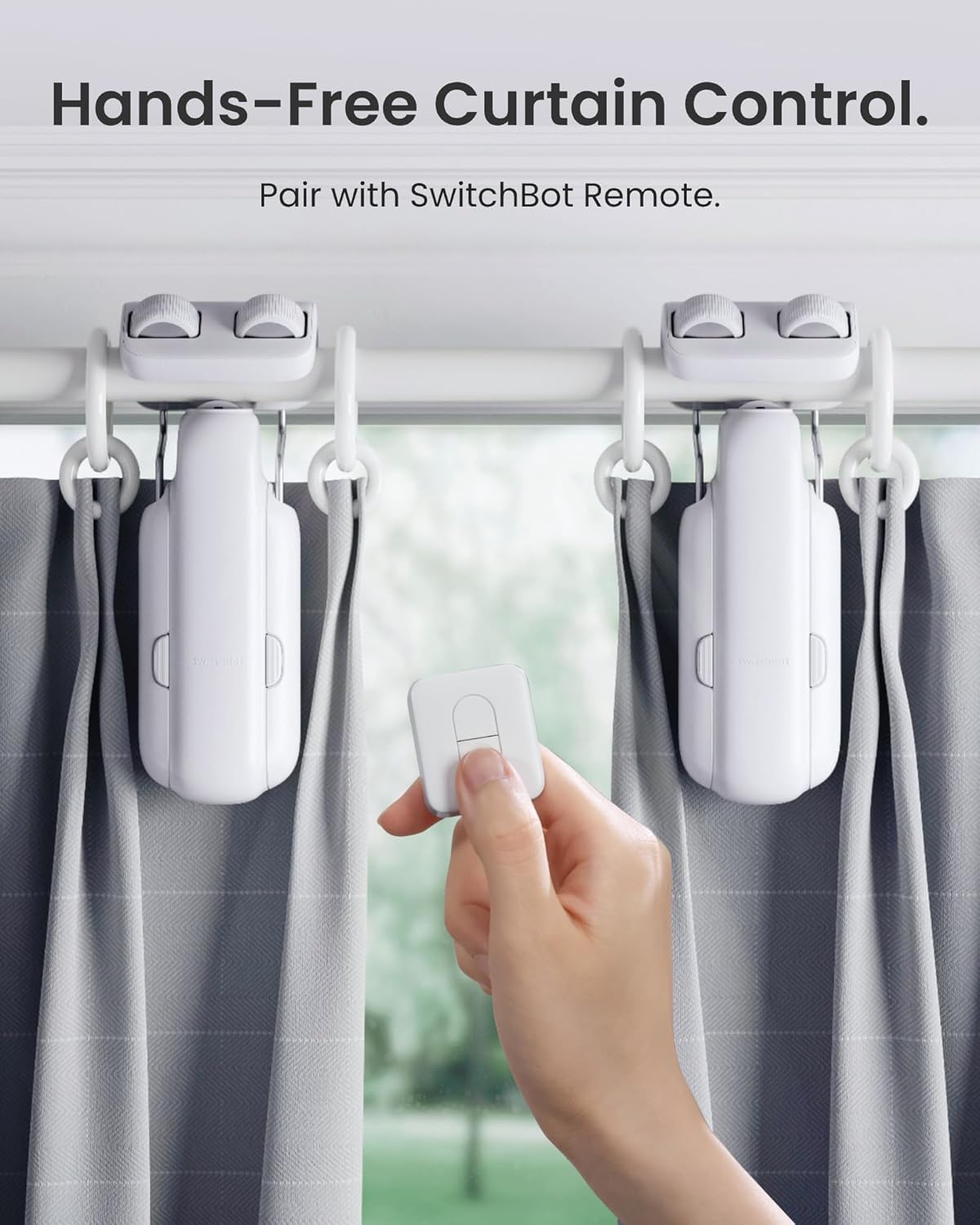 SwitchBot 2025 Automatic Curtain Opener 3, 2 PACK