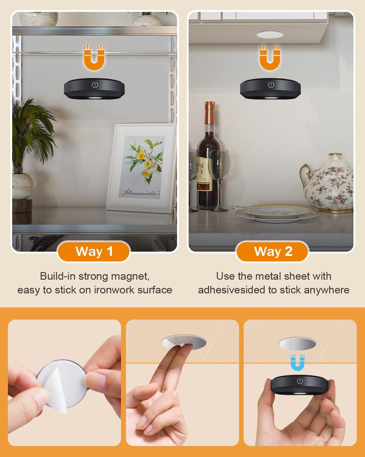 WILLED Under Cabinet Lighting Wireless