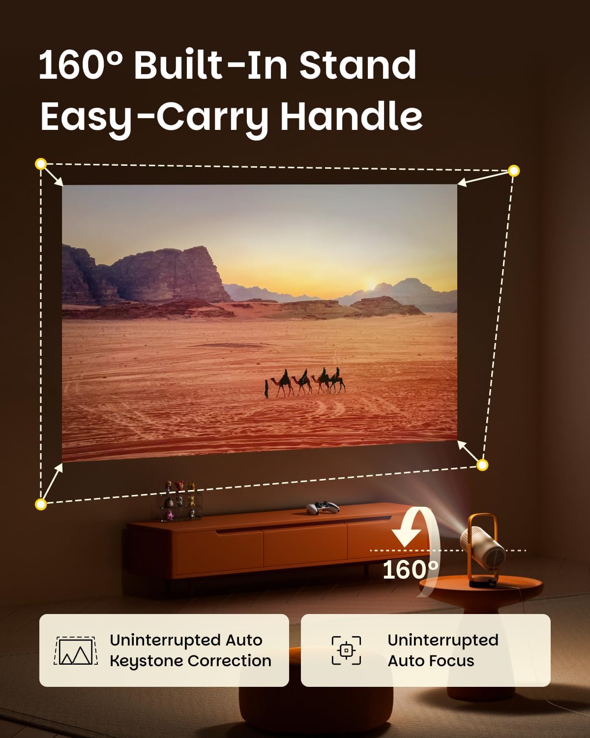 XGIMI Vibe One Battery Powered 1080P Smart Portable Projector