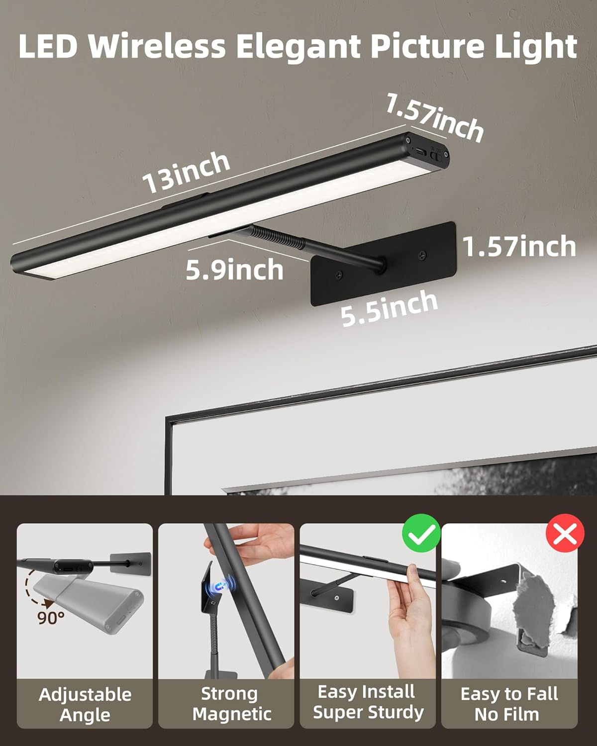 EZVALO Picture Light for Wall