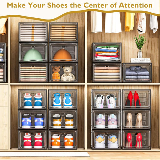 7 code Thicken & Sturdy Clear Shoe Storage Organizer