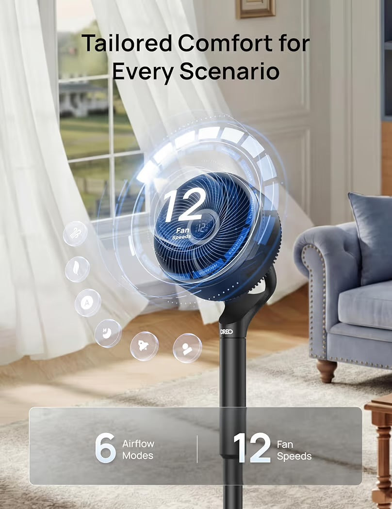 DREO Smart Fan for Bedroom