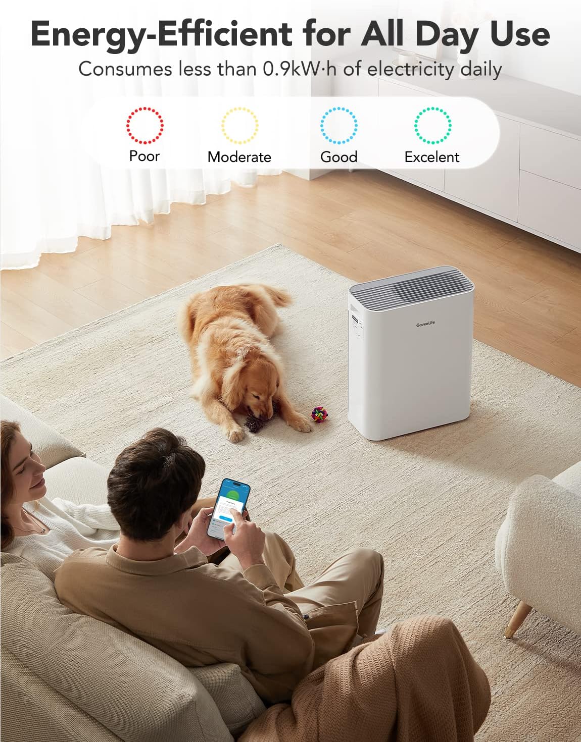 GoveeLife Smart Air Purifiers for Home Large Room