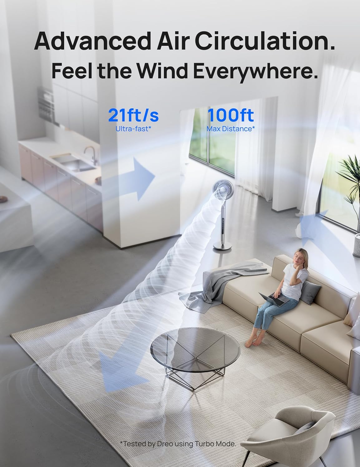 Dreo Pedestal Fan with Smart