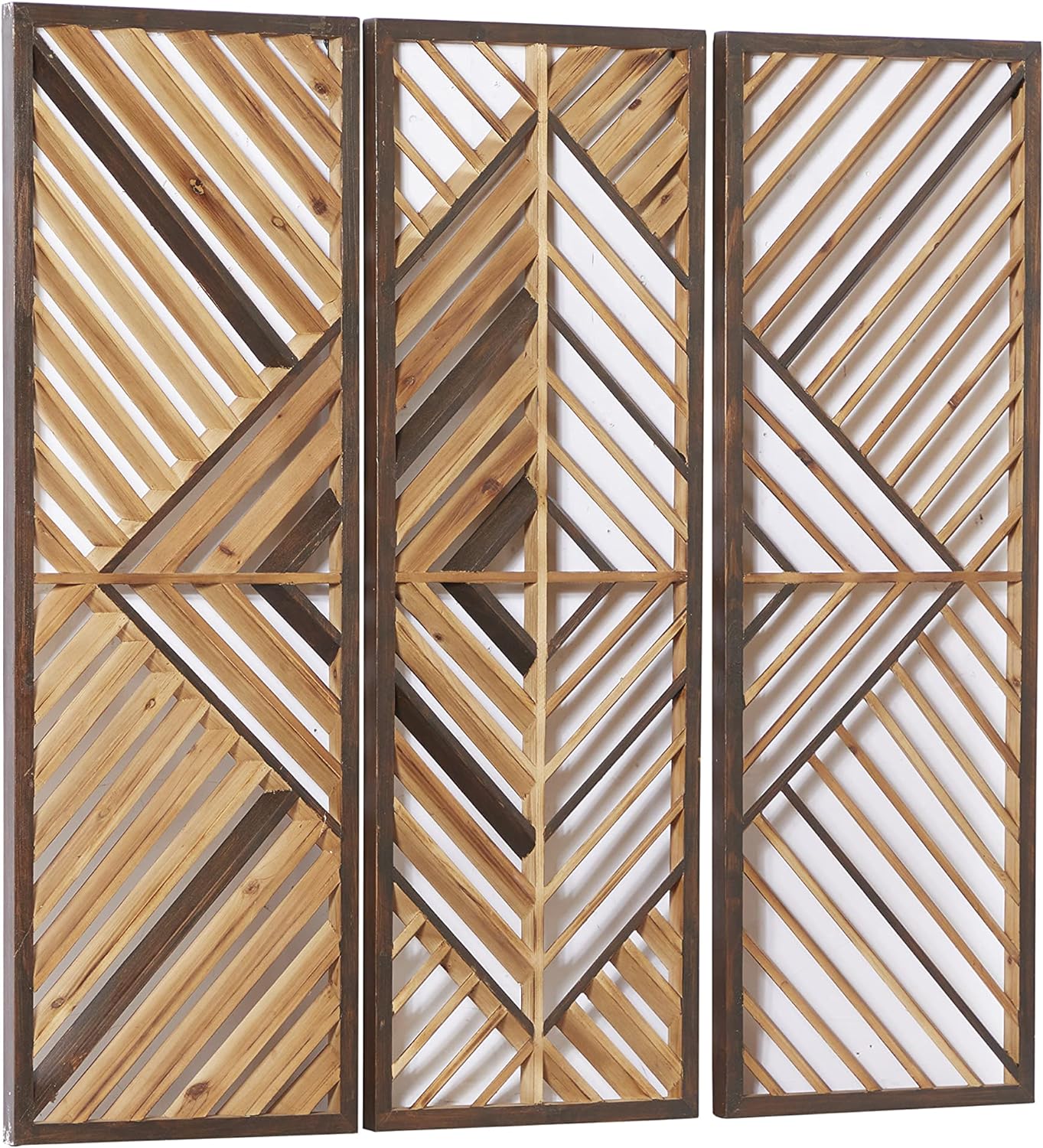 Deco 79 Wood Geometric